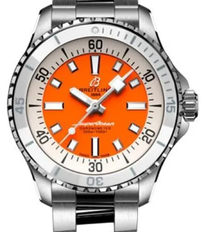 Breitling Superocean A17377211O1A1 36mm Stainless steel Orange