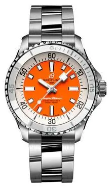 Breitling Superocean A17377211O1A1 36mm Stainless steel Orange