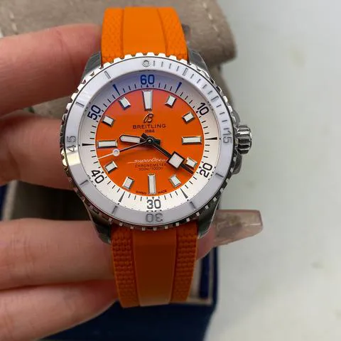 Breitling Superocean A17377211O1S1 36mm Stainless steel Orange