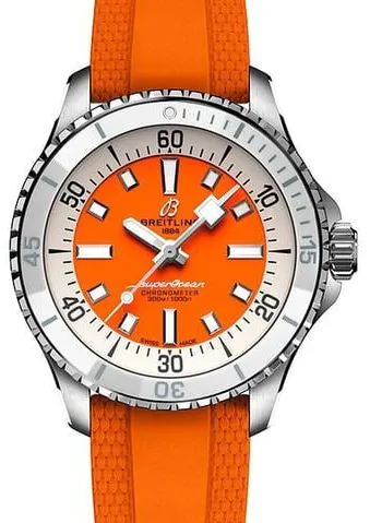 Breitling Superocean A17377211O1S1 36mm Stainless steel Orange