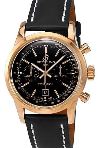 Breitling Transocean R4131012/BC07 38mm Rose gold Black