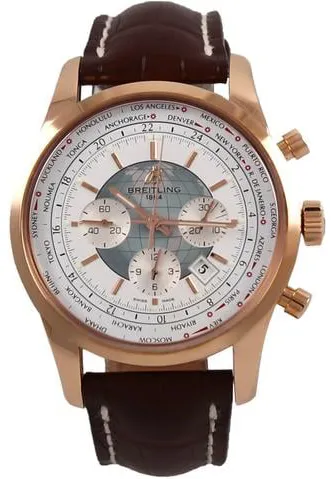 Breitling Transocean RB0510U0/A733 46mm Rose gold White