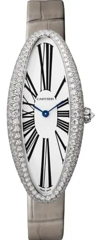 Cartier Baignoire Allongée WJBA0007 47mm White gold Silver