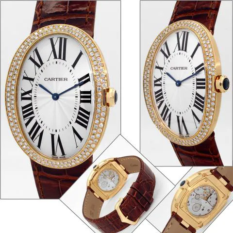 Cartier Baignoire WB520005 44mm Yellow gold Silver