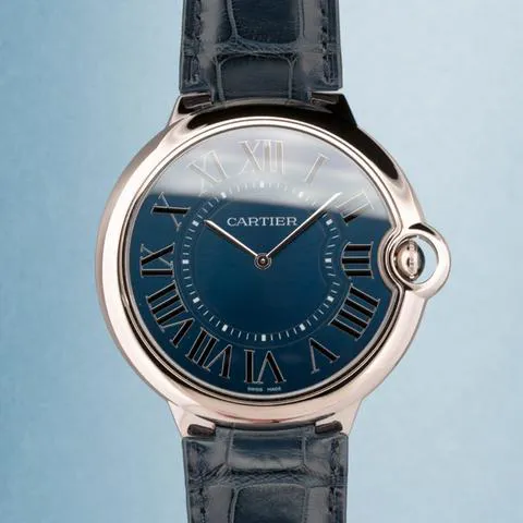 Cartier Ballon Bleu 3375 White gold Blue