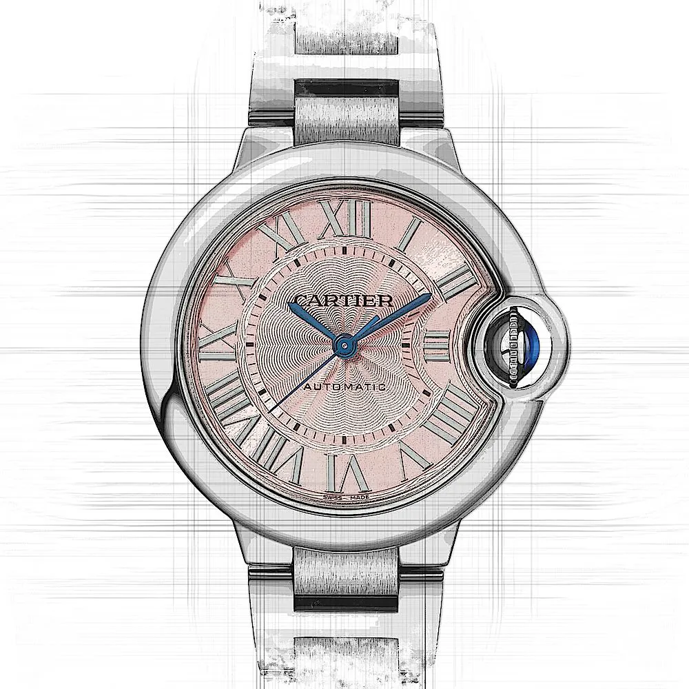 Cartier Ballon Bleu de Cartier WSBB0046 33mm Stainless steel Rose