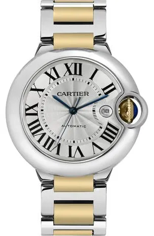 Cartier Ballon Bleu W2BB0022 42mm Yellow gold and Stainless steel Silver