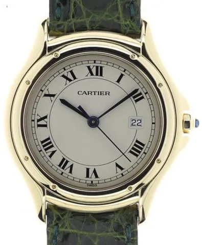 Cartier Cougar 887904 33mm Yellow gold Silver