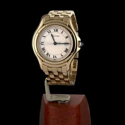 Cartier Cougar 887904 33mm Yellow gold White