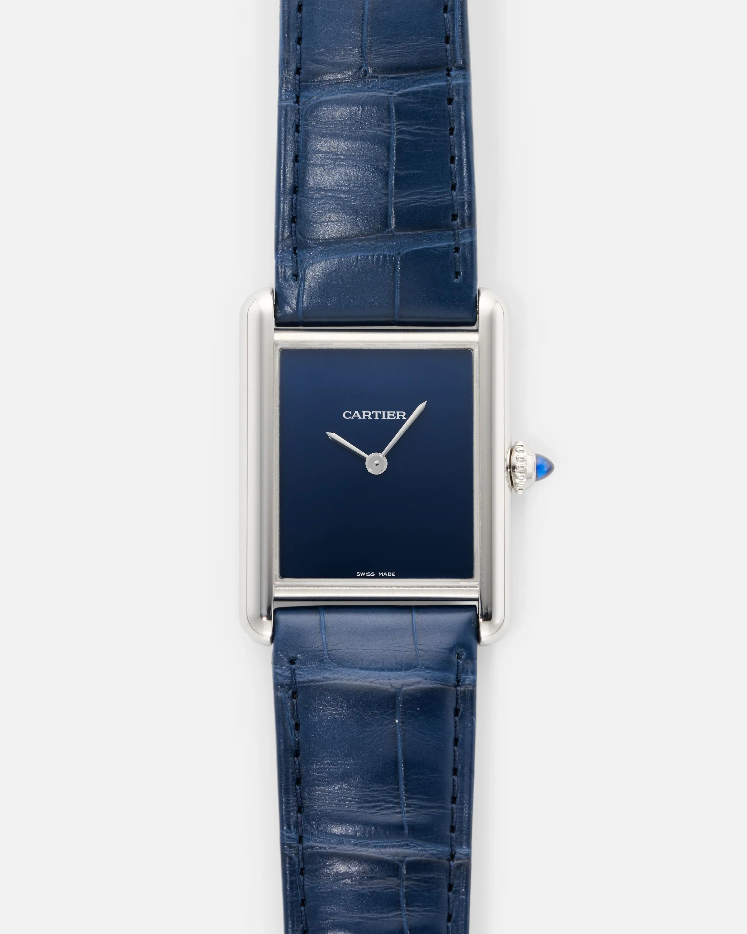 Cartier Must de Cartier Tank WSTA0055 25mm Stainless steel Blue