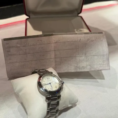 Cartier Pasha 2324 35mm Stainless steel White 9