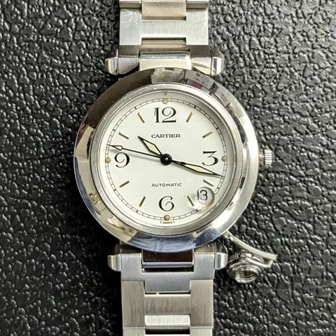 Cartier Pasha 2324 35mm Stainless steel White