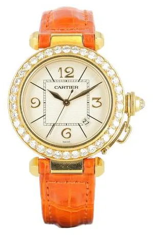 Cartier Pasha 2397 32mm Yellow gold Champagne