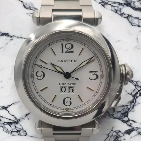 Cartier Pasha 2475 35mm Steel White