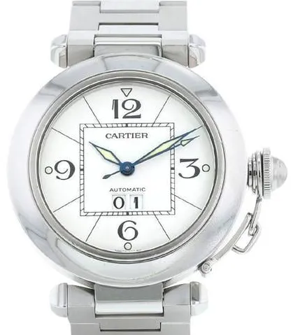 Cartier Pasha 2475 35mm Steel White