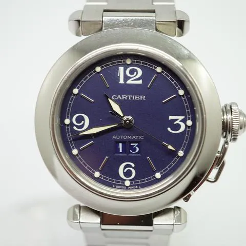 Cartier Pasha 2475 35mm Steel Blue