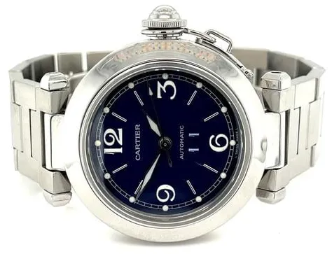 Cartier Pasha 2475 35mm Steel Blue