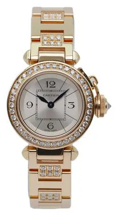 Cartier Pasha 3133 27mm Rose gold Silver
