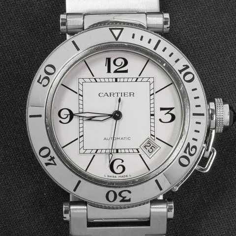 Cartier Pasha W31080M7 40mm Steel Silver