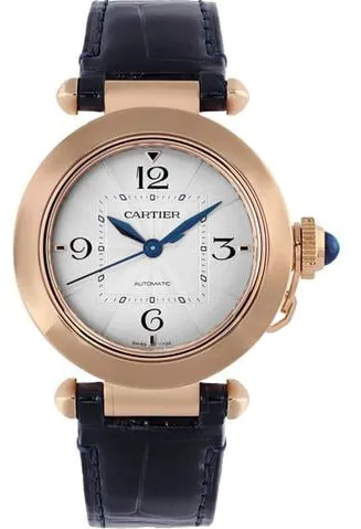 Cartier Pasha WGPA0014 35mm Rose gold Silver