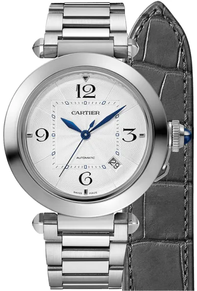 Cartier Pasha WSPA0009 41mm Stainless steel White