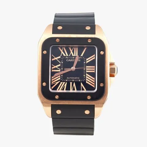 Cartier Santos 2792 38mm Rose gold Black