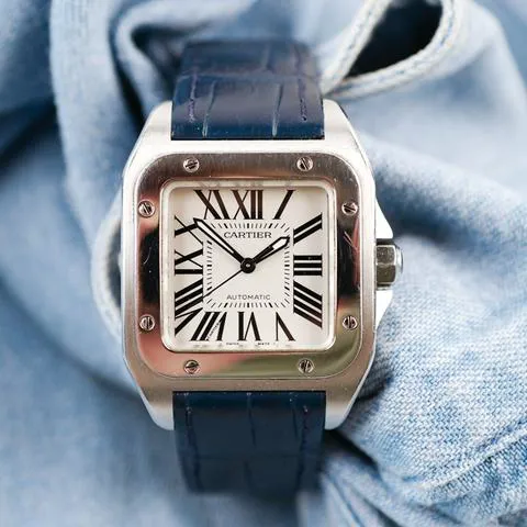 Cartier Santos 2878 33mm Stainless steel Silver