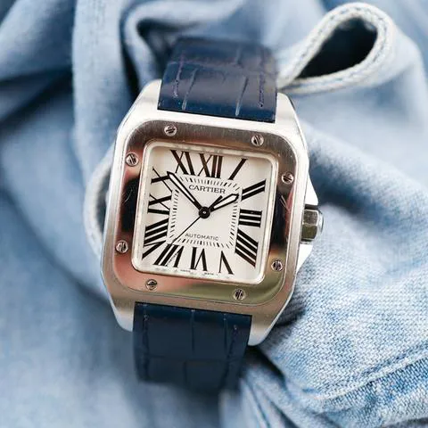 Cartier Santos 2878 33mm Stainless steel Silver 9