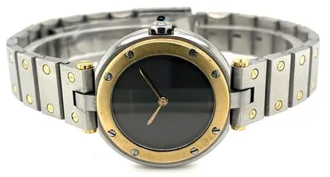 Cartier Santos 8191 27mm Yellow gold and Stainless steel Gray