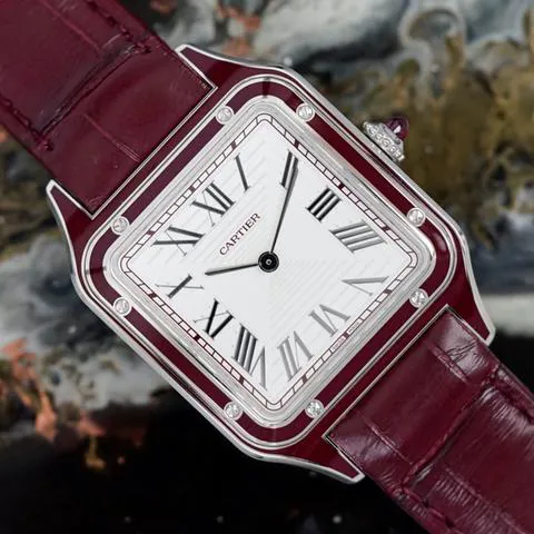 Cartier Santos de Cartier WGSA0053 Platinum Silver