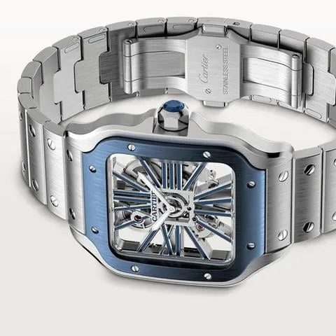 Cartier Santos de Cartier WHSA0026 40mm Stainless steel Transparent