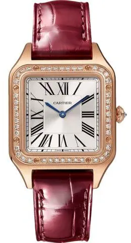 Cartier Santos Dumont WJSA0017 38mm Rose gold Silver