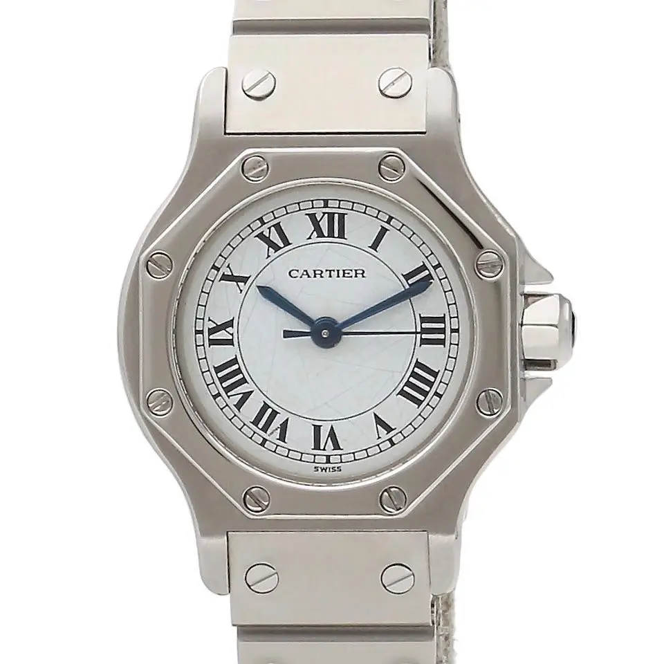 Cartier Santos Octagon 0906 25mm acciaio