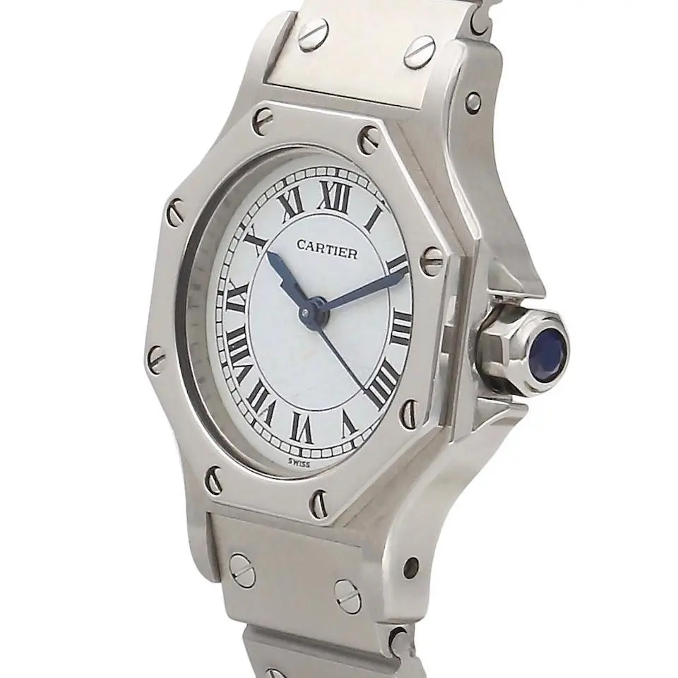 Cartier Santos Octagon 0906 25mm acciaio 2