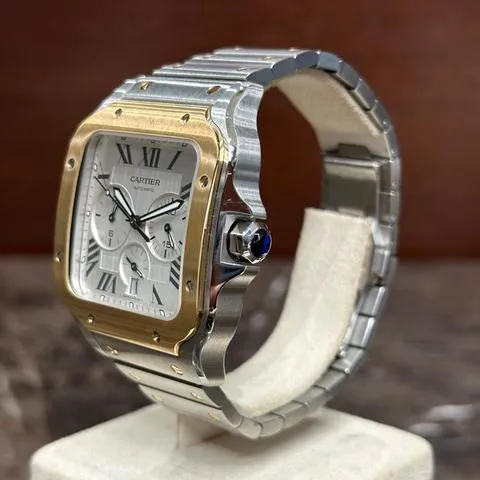 Cartier Santos W2SA0008 43.3mm Yellow gold and Stainless steel Silver 2