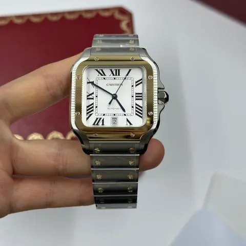 Cartier Santos W2SA0009 40mm Yellow gold and Stainless steel Silver