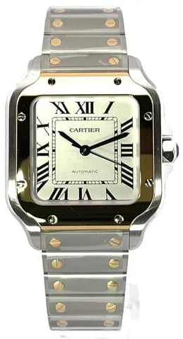 Cartier Santos W2SA0016 35mm Yellow gold and Stainless steel Silver