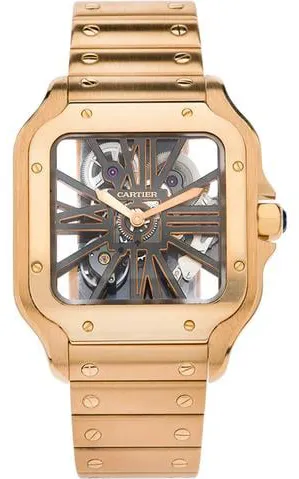 Cartier Santos WHSA0016 40mm Rose gold Transparent