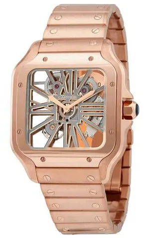 Cartier Santos WHSA0016 40mm Rose gold Transparent