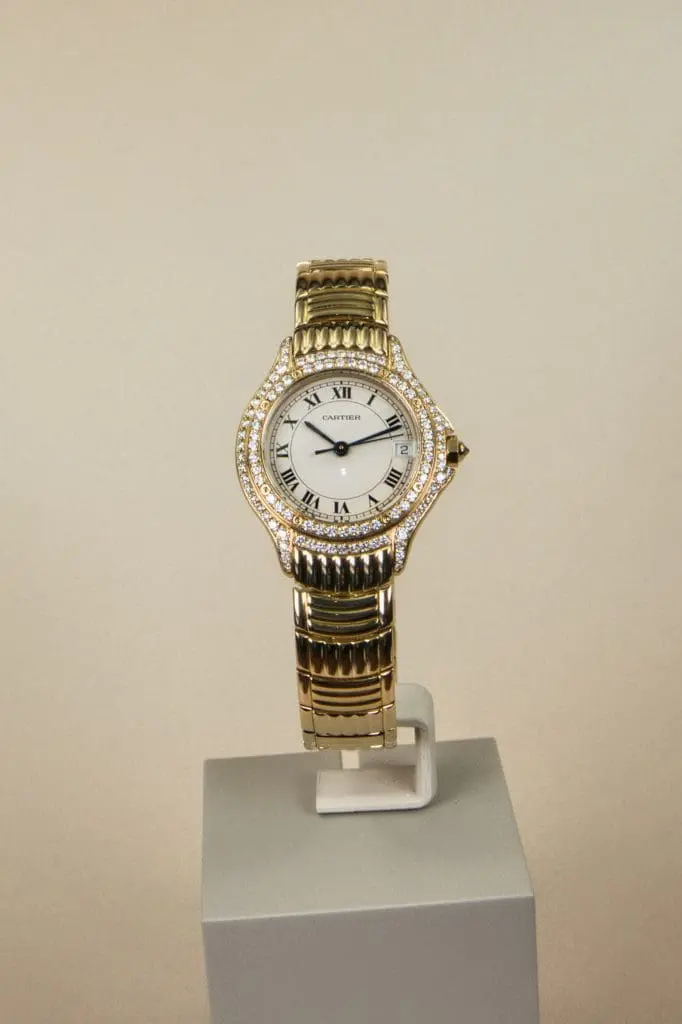 Cartier Tank Française 887907 26mm Yellow gold White