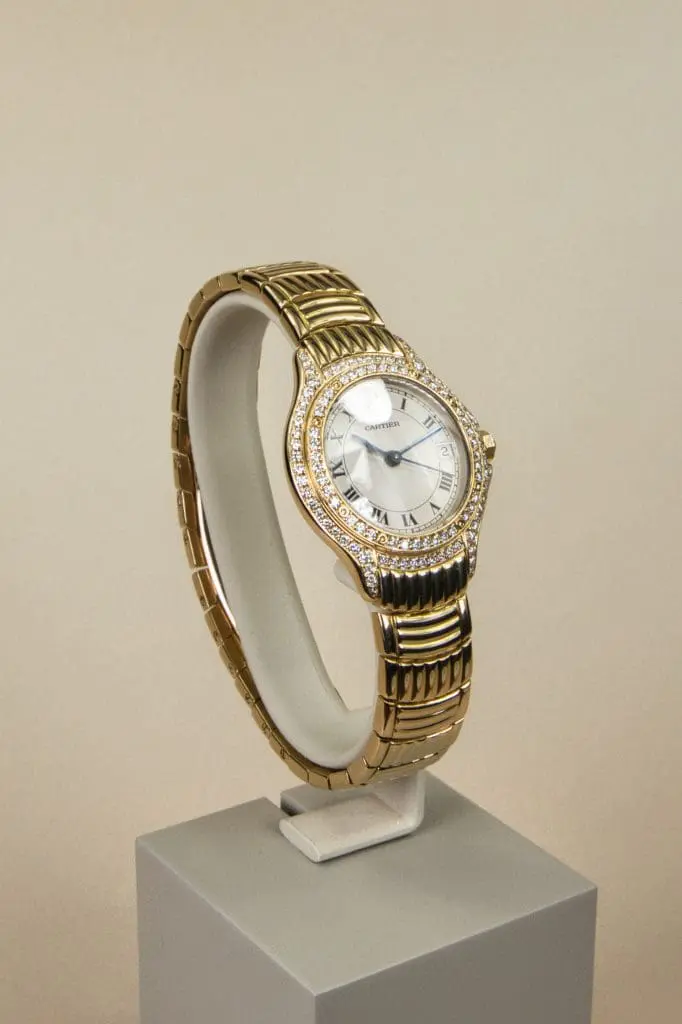 Cartier Tank Française 887907 26mm Yellow gold White 4