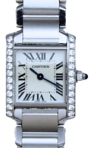 Cartier Tank Française W4TA0008 25mm Stainless steel Silver