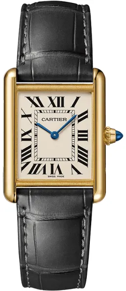 Cartier Tank Louis Cartier WGTA0067 33.5mm Yellow gold Silver