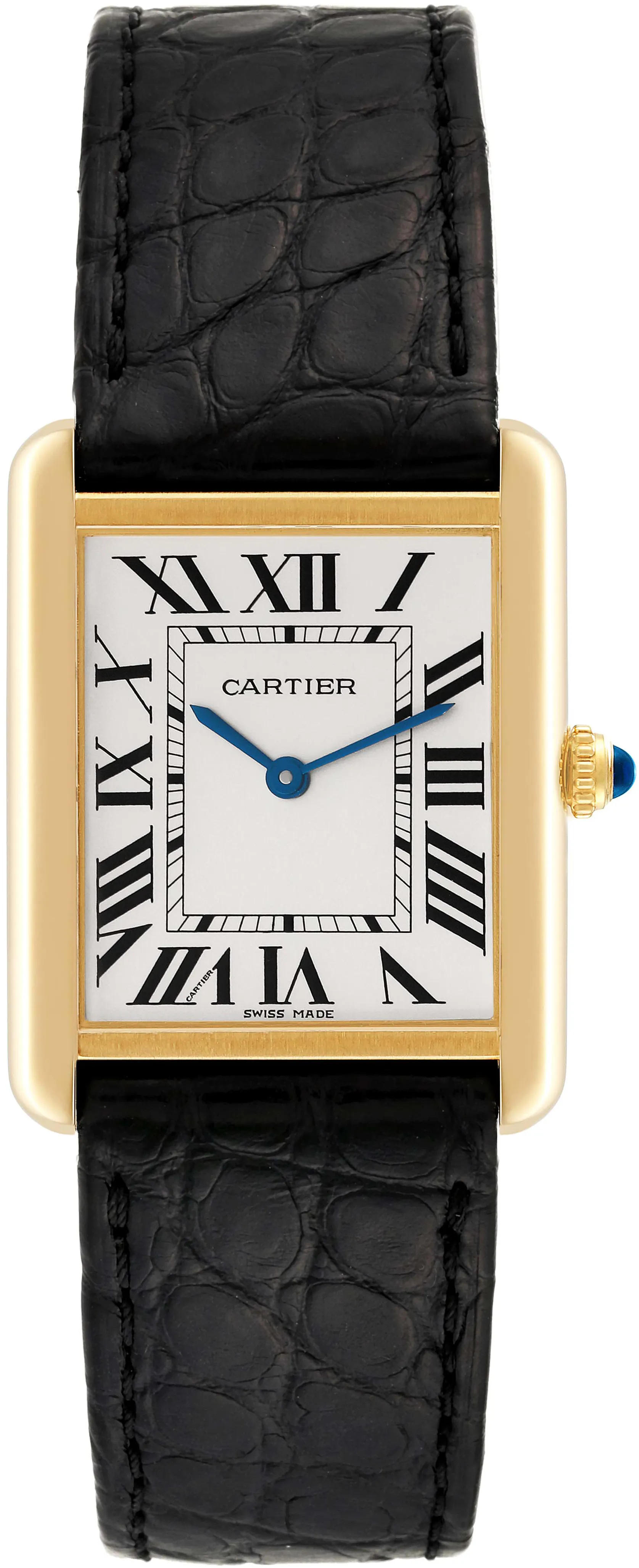 Cartier Tank Solo W5200004 34mm Yellow gold Silver