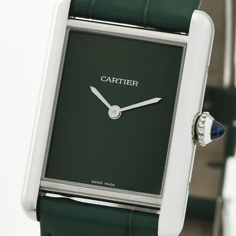 Cartier Tank WSTA0056 33.5mm Stainless steel Green 5