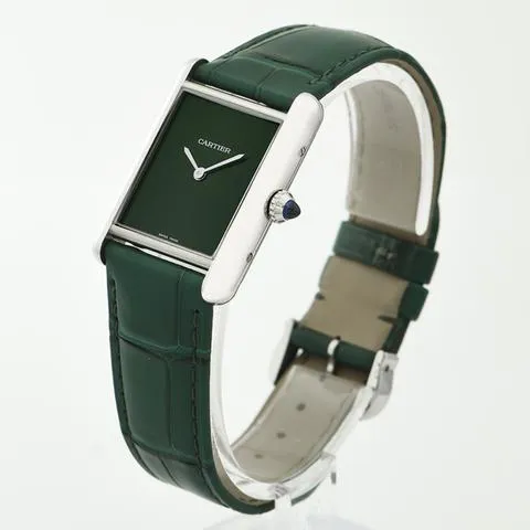 Cartier Tank WSTA0056 33.5mm Stainless steel Green 1