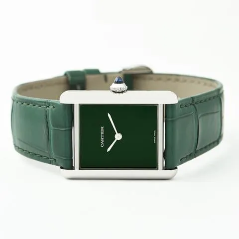 Cartier Tank WSTA0056 33.5mm Stainless steel Green 4