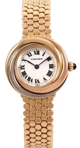 Cartier Trinity 2357 27mm Yellow gold White