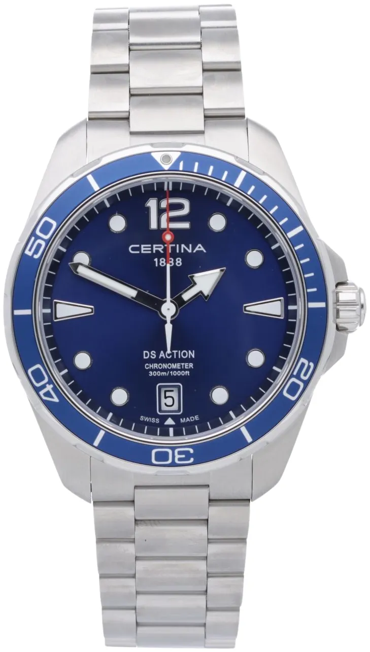 Certina DS Action C032.451.11.047.00 43mm Stainless steel Blue