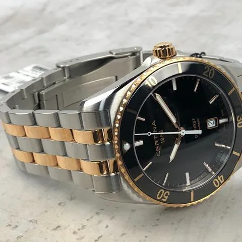 Certina DS First C0144102205100 41mm Yellow gold and stainless steel Black 2